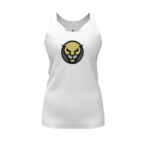 [FT0TRBWH-FYS-LOGO1] Decker Racerback Tank Top (Female Youth S, White, Logo 1)