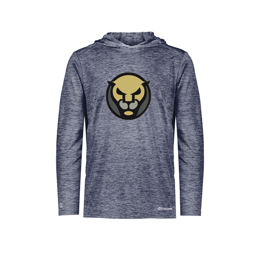 [FOLHCGNV-AS-LOGO1] Decker Men's Charge Hoodie (Adult S, Navy, Logo 1)