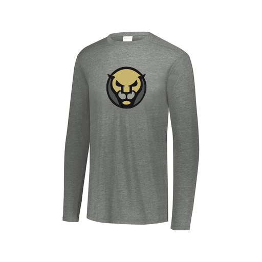 [FTLCUBGY-AXS-LOGO1] Decker Men's Tri-Blend T-Shirt - Long Sleeve (Adult XS, Gray, Logo 1)