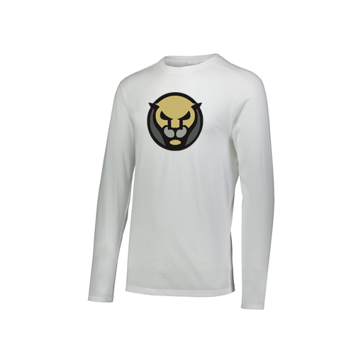 [FTLCUBWH-YS-LOGO1] Decker Youth Tri-Blend T-Shirt - Long Sleeve (Youth S, White, Logo 1)